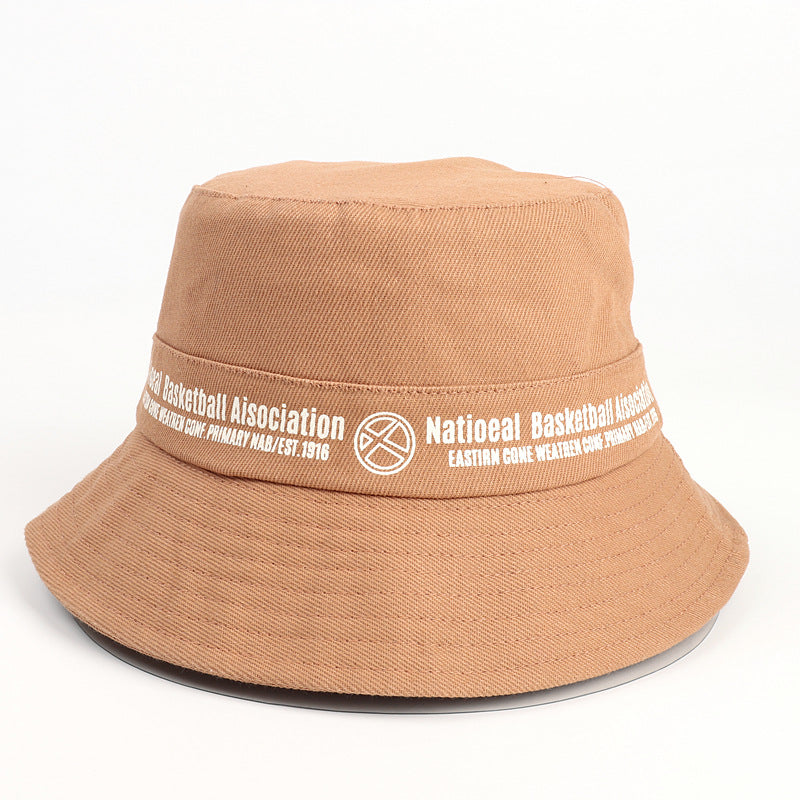 Bucket Hat Fishing Cap Cotton Print Fisherman Hat Summer Sun Protection Hat for Men Sun-Proof Basin Hat