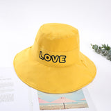 Women Bucket Hat Bucket Hat Sun Shade Embroidery