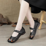 Highway Flat Sandals Spring Genuine Leather Retro Flat Soft Bottom Hole Shoes