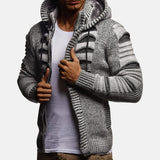 Baja Hoodie Zipper Cardigan Hooded Knitted