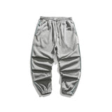 Man Fall Outfis Autumn Solid Color Exercise Casual Pants Men and Women All-Matching Wide Leg Ankle-Tied Sweatpants