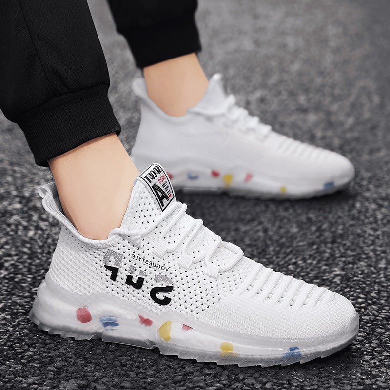 designer Sneaker Shoes Spring/Summer Breathable Mesh Running Sneakers Colorful Bottom Casual Fashionable Men's Shoes