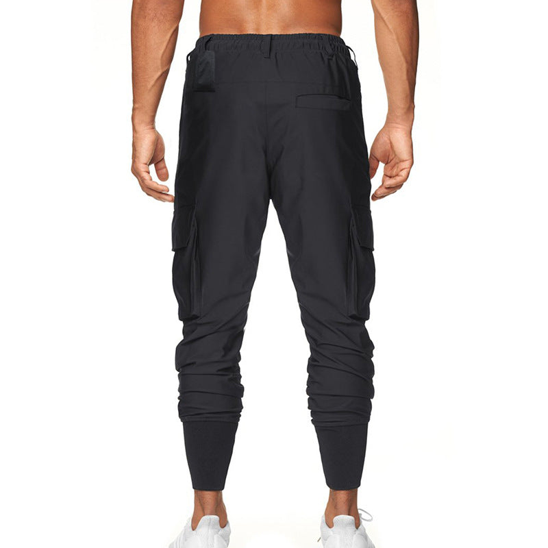Sweat Wicking Pants Quick-Drying Multi-Bag Sports Pants