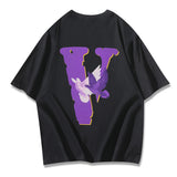 Vlone T Shirts Printed Hip Hop Couple Short Sleeve T-Shirt
