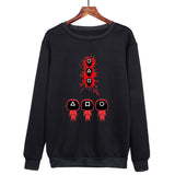 Squid Game Costume Beauty Clothing Loose Long Sleeve Crew Neck Sweater Women