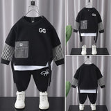 Toddler Boys Sweater Boys Autumn Clothing Western Style Internet Celebrity
