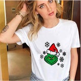 Men and Women Grinch Shirt Christmas Grinch Pattern T-shirt