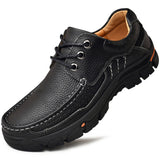 Men's Dress Shoes Classic Leather Oxfords Casual Cushioned Loafer Calf Leather Shoes Business Casual Shoes Men's Shoes Comfortable