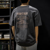 Y2g Shirts for Boys Summer Pure Cotton Retro Short Sleeve T-shirt Men's Loose