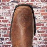 Justin Yellowstone Boots Winter Martin Boots Pu Leather Brown Slimming Cotton Boots