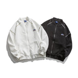 Man Fall Outfis Pure Color Simple Casual Jacket Top Baggy Coat
