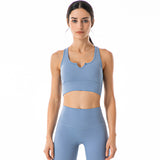 Underwear for Sweating V-Neckline Shockproof Push-up Workout Yoga Vest