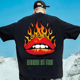 Men T-Shirts Printed Loose Half Sleeve