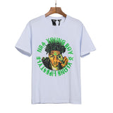 Vlone T Shirt Short Sleeve Women'S Loose Style Couple T-Shirt Men