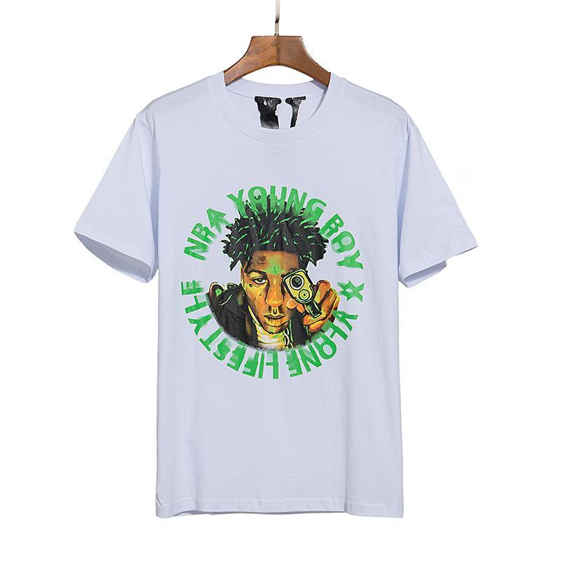 Vlone T Shirt Short Sleeve Women'S Loose Tshirt Men Vlone Style Plus Size Retro Sports