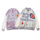 Man Fall Outfits Baseball Jacket Men's and Women's Autumn and Winter Hip Hop Retro Loose Jacket