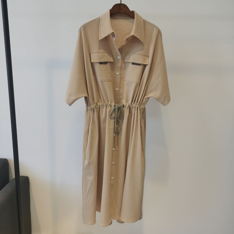 Kendall Jenner Wedding Guest Dress Drawstring Dress