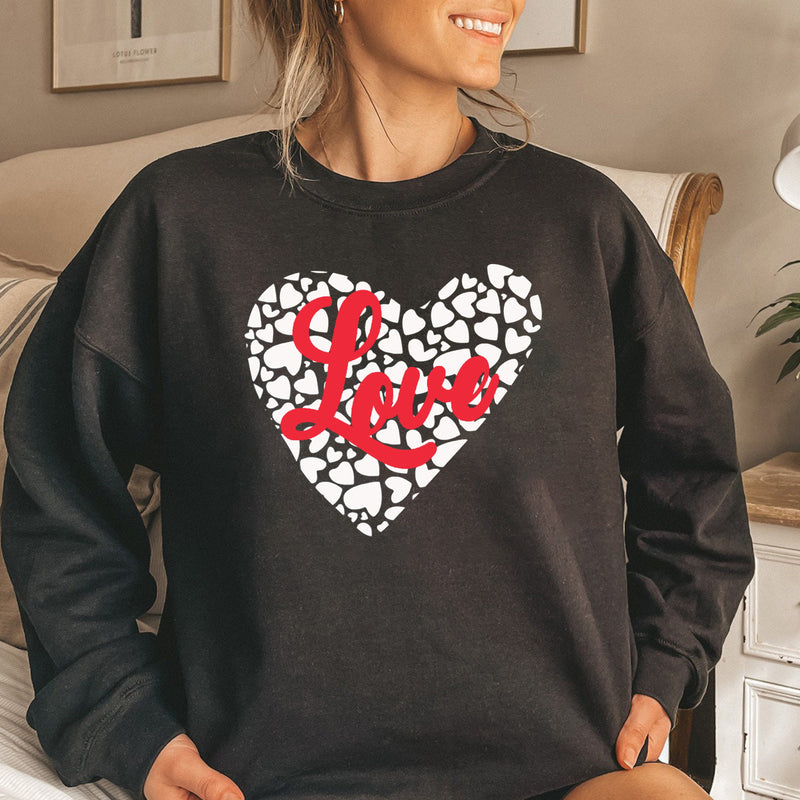 Valentine's Day T Shirt Sweater Brushed Hoody