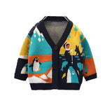 Toddler Boys Jackets Boys Autumn Clothing Sweater Cardigan Autumn