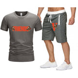 Vlone T Shirts & Shorts 2 Piece Set Summer Trendy Shorts Men'S Casual