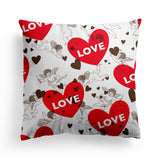 Valentine 'S Day Pillow Covers 4 Piece Random Styles Together, Car Love Pillow Cushion Cover