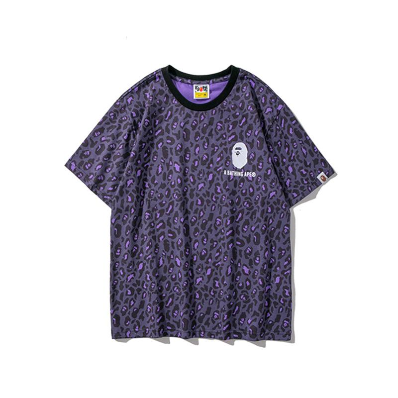Bathing Ape T Shirt Spring/Summer Camouflage Leopard Print Short Sleeve T-shirt