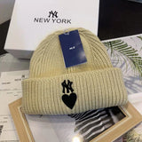 Yankee and Dogers Winter Hat Autumn and Winter Adult Knitted Hat Men and Women Four-Color Embroidery