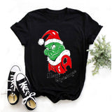 Men and Women Grinch Shirt Christmas Grinch Pattern T-shirt