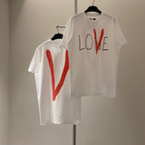 Vlone T Shirt Short-Sleeved Men'S T-Shirt Women'S Loose Large Size