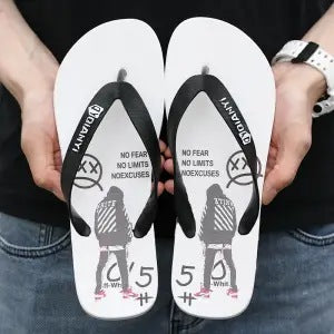 Men Slippers Non Slip Shoes Indoor Outdoor Summer Cool Outdoor Beach Fashionable Men's Shoes