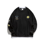 Crew Neck Sweatshirts for Men Men's Retro Cartoon round Neck Sweater Men's Loose Casual