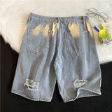 Men Denim Shorts Men's Summer