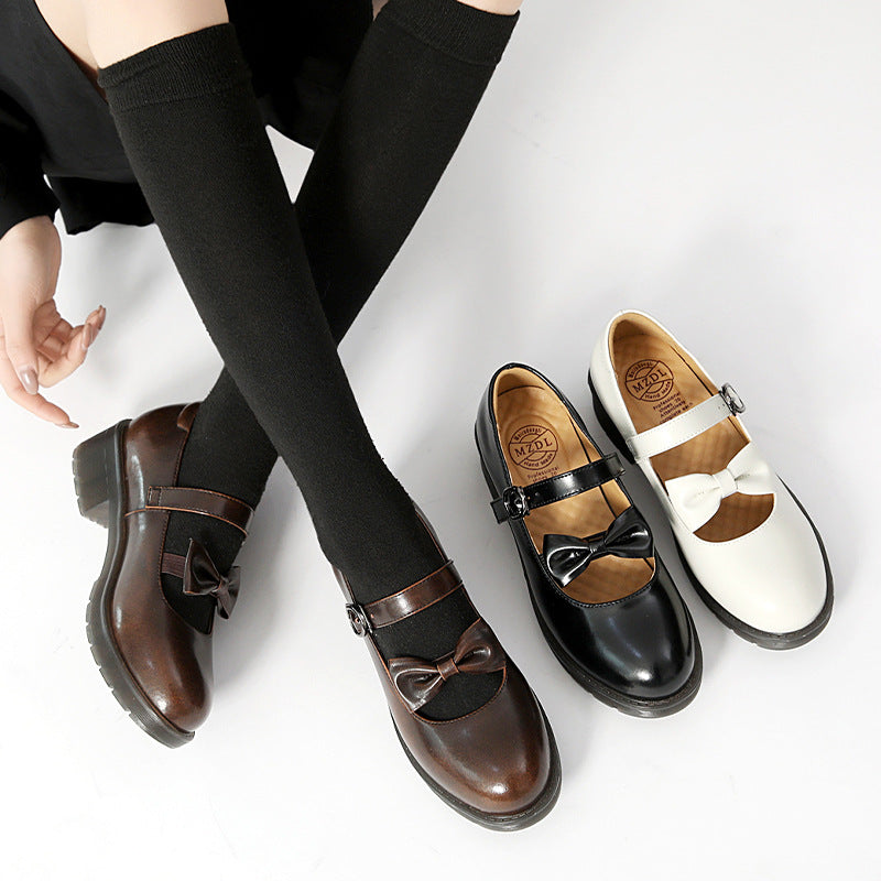 Mary Jane Shoes Women'S Summer Leather Shoes