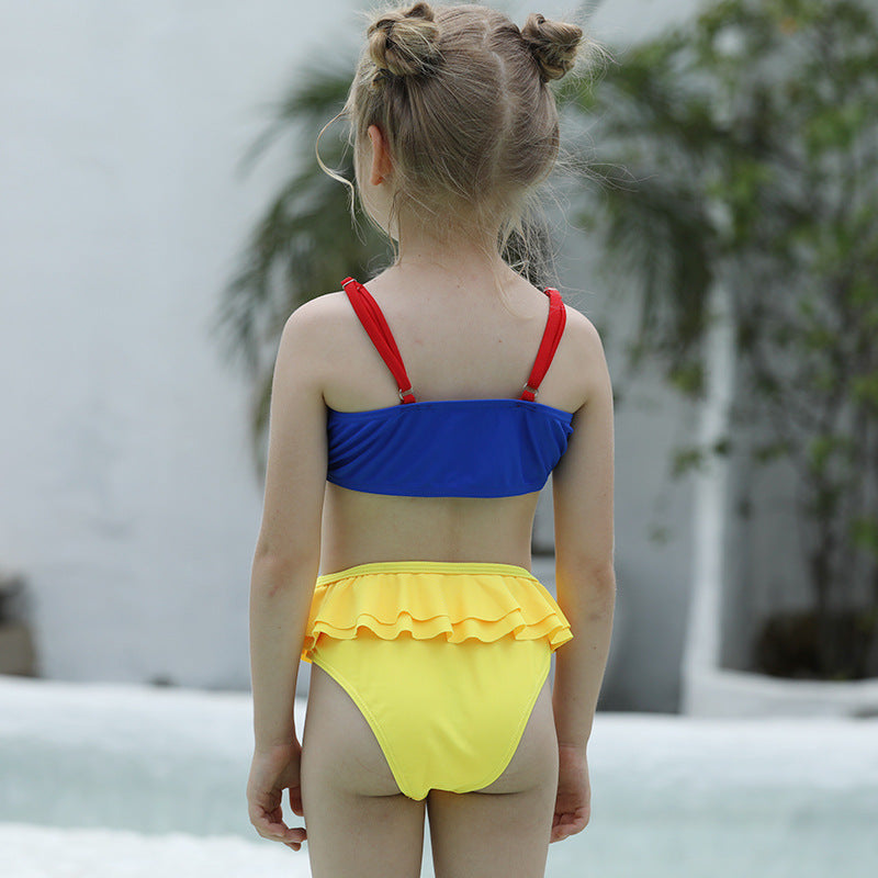 Children Swimwear Bikini Bow Cartoon