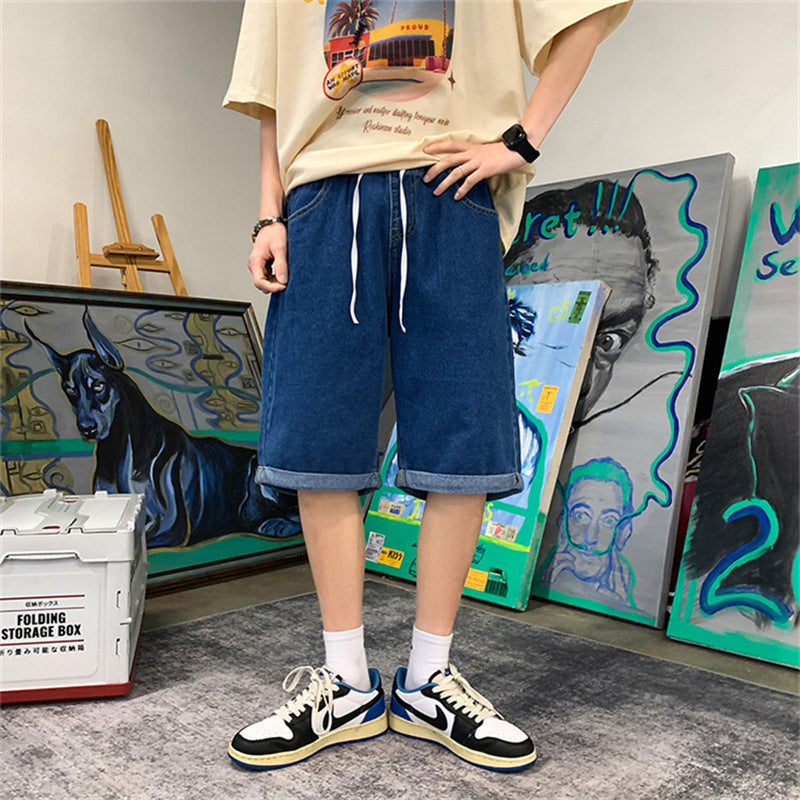 Men Denim Shorts Summer Denim Shorts Male Handsome Casual