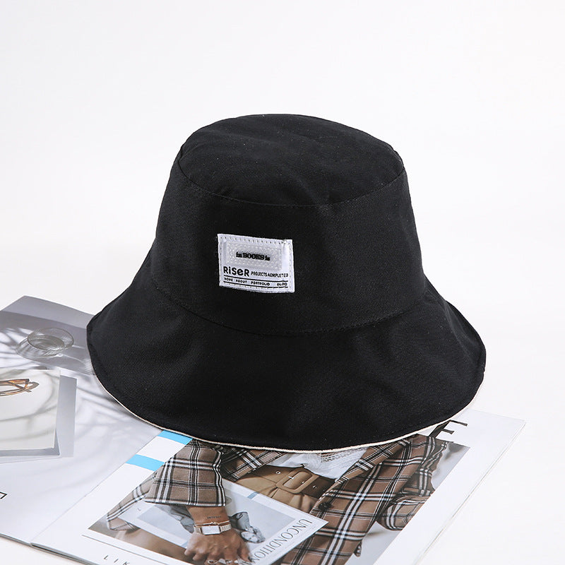 Women Bucket Hat Double-Sided Fisherman Sun Protection Sunshade