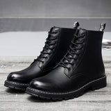 Men's Boots Work Boot Men Casual Hiking Boots Dr. Martens Boots Spring and Autumn Men's High-Top Trendy All-Matching