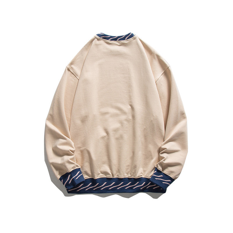 Crew Neck Sweatshirts for Men Men's Autumn round Neck Loose Sweatshirt Men's Casual Top
