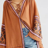 Beth Dutton Bohemian Dress Winter Autumn Midi Dresses Cardigan Skirt Embroidered Loose Dress