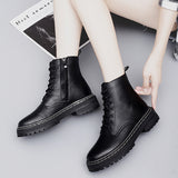 Men's Boots Work Boot Men Casual Hiking Boots Dr. Martens Boots Spring and Autumn Men's High-Top Trendy All-Matching