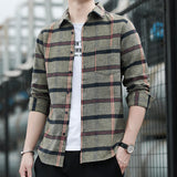 Men Shirts Long Sleeve Shirt Coat Loose