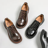 Mary Jane Shoes Jk Leather Shoes Autumn And Winter Black Small Leather Shoes For Women