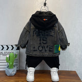 Toddler Boys Jackets Boys' Denim Jacket Spring and Autumn
