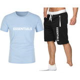 Fog Fear Of God T Shirt & Shorts 2 Piece Set Men'S Summer T-Shirt Sports Short Sleeve Casual