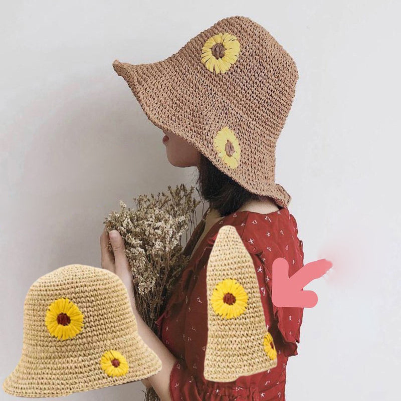 Straw Hat Breathable Big Brim Female Spring/Summer Foldable Fisherman Hat
