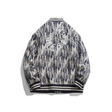 Man Fall Outfis Autumn Vintage Distressed Snowflake Jacket Men's Street BF Loose Lapels Jacket
