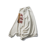 Crew Neck Sweatshirts for Men Men's Clothing Autumn Men's Undershirt round Neck Cartoon Fashion Loose