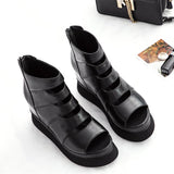 Platform Heels for Women Summer Peep Toe Hollow Sandals