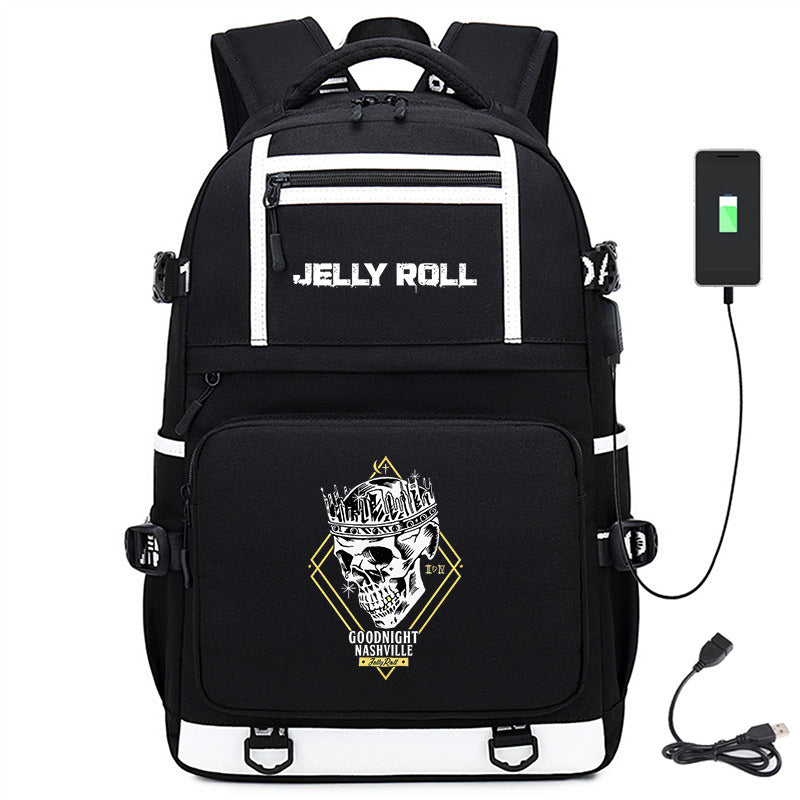 Jelly Roll Bag Jerry Roll Rapper Multi-Function Backpack
