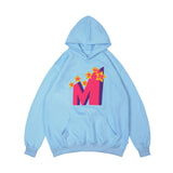 Man Fall Outfits Vintage Casual Hoodie Letter Hip Hop Hooded Sweater